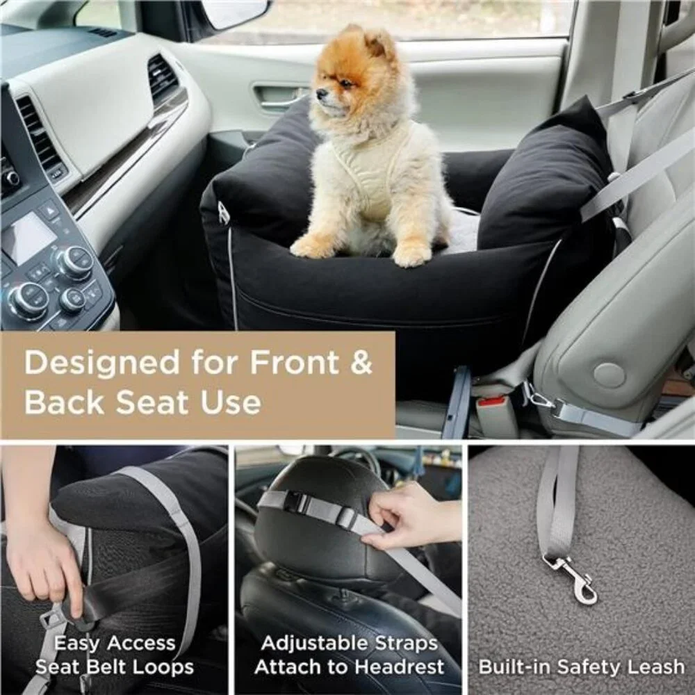 Small Dog Car Seat for Small Dogs - Waterproof Dog Booster Seat for Car